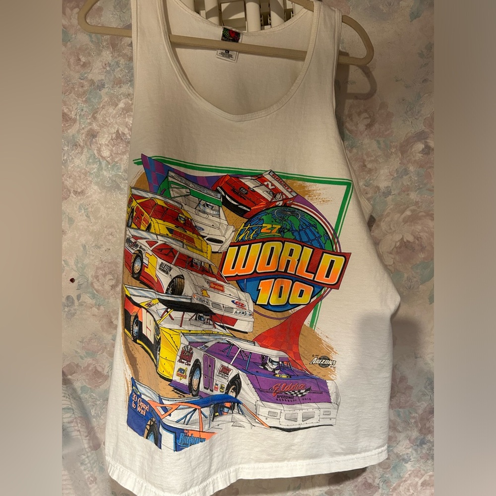 Vintage Racing 1997 World 100 Tank Top.  Size XL
